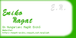 eniko magat business card