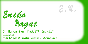 eniko magat business card